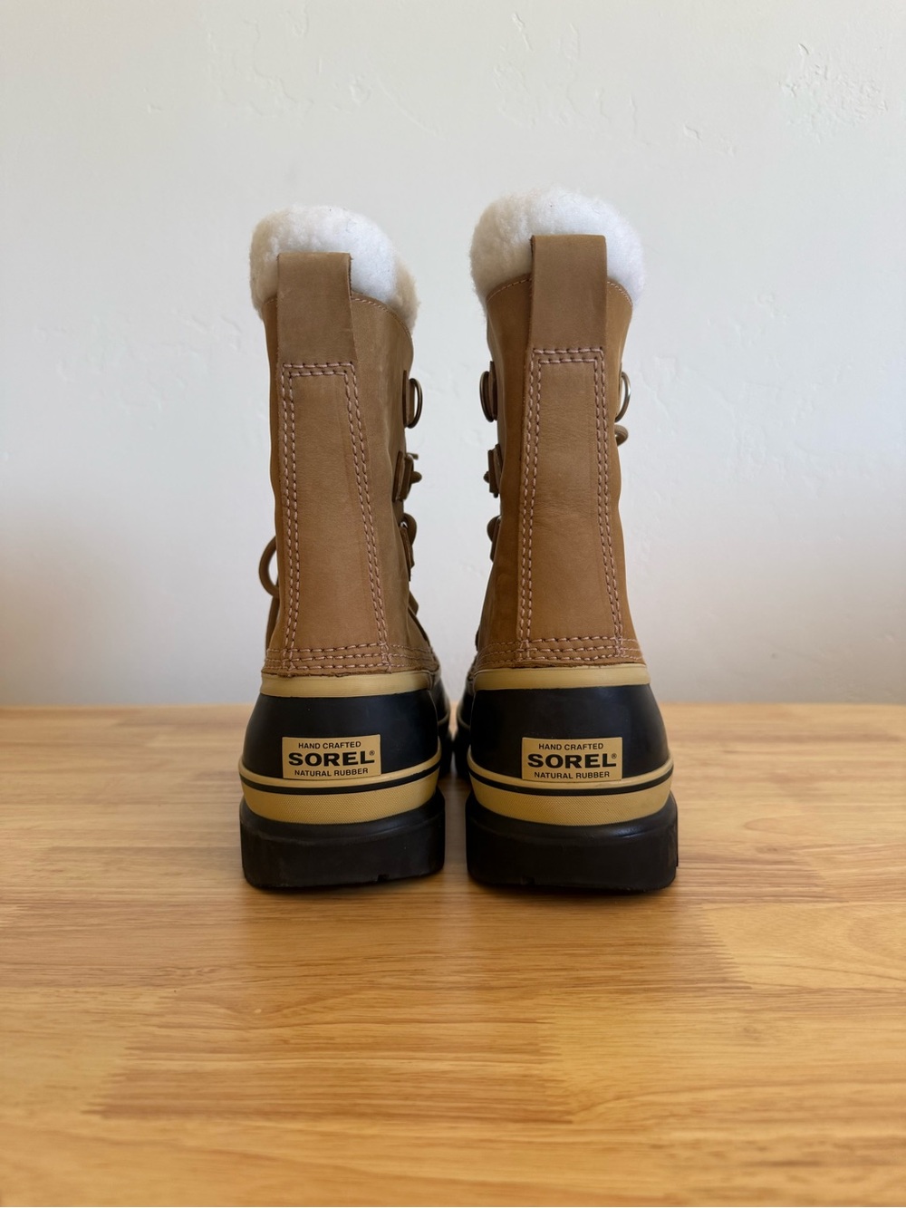 Sorel Caribou Waterproof Winter Snow Boots Camel Tan Women’s Size 7 - Picture 6 of 10
